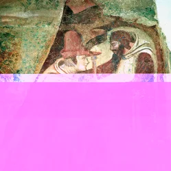 Pilgrim with a Monk, 1360-1370